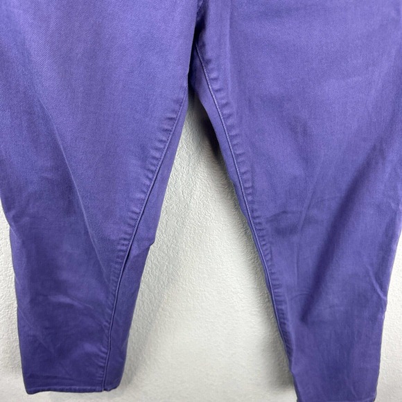 Tory‎ Burch Purple Jeans Women 29 Crop Alexa Cropped Preppy - Picture 4 of 15